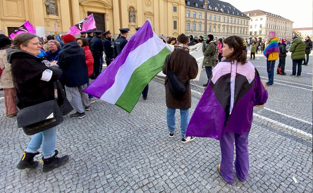 Demonstration in München-2
