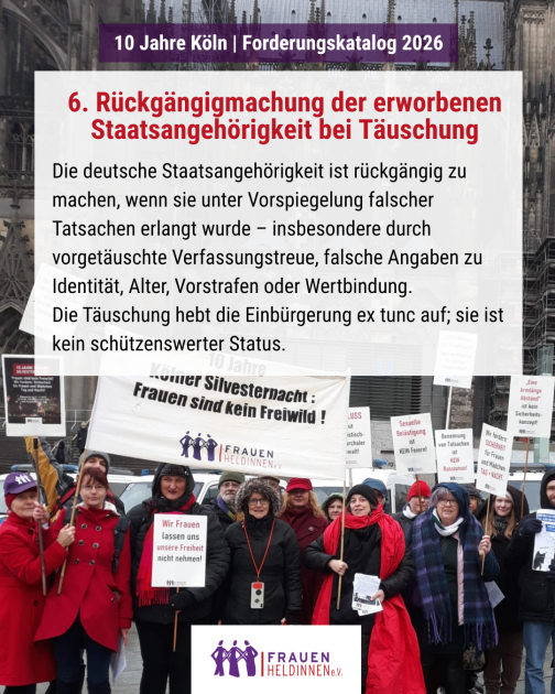 Rückgängigmachung der erworbenen Staatsbürgerschaft bei Täuschung